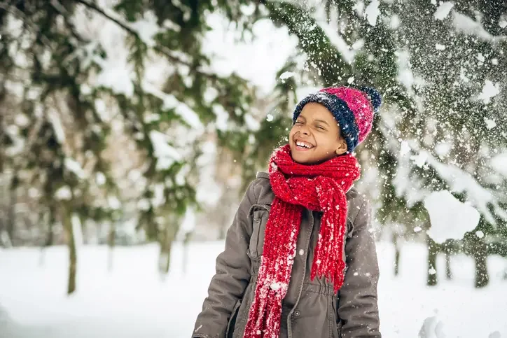Child in snow