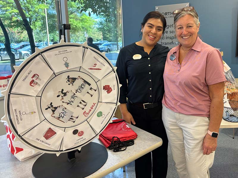 Chick-fil-A North Point location in Reston supporting Northwest Federal Credit Union Foundation youth programs